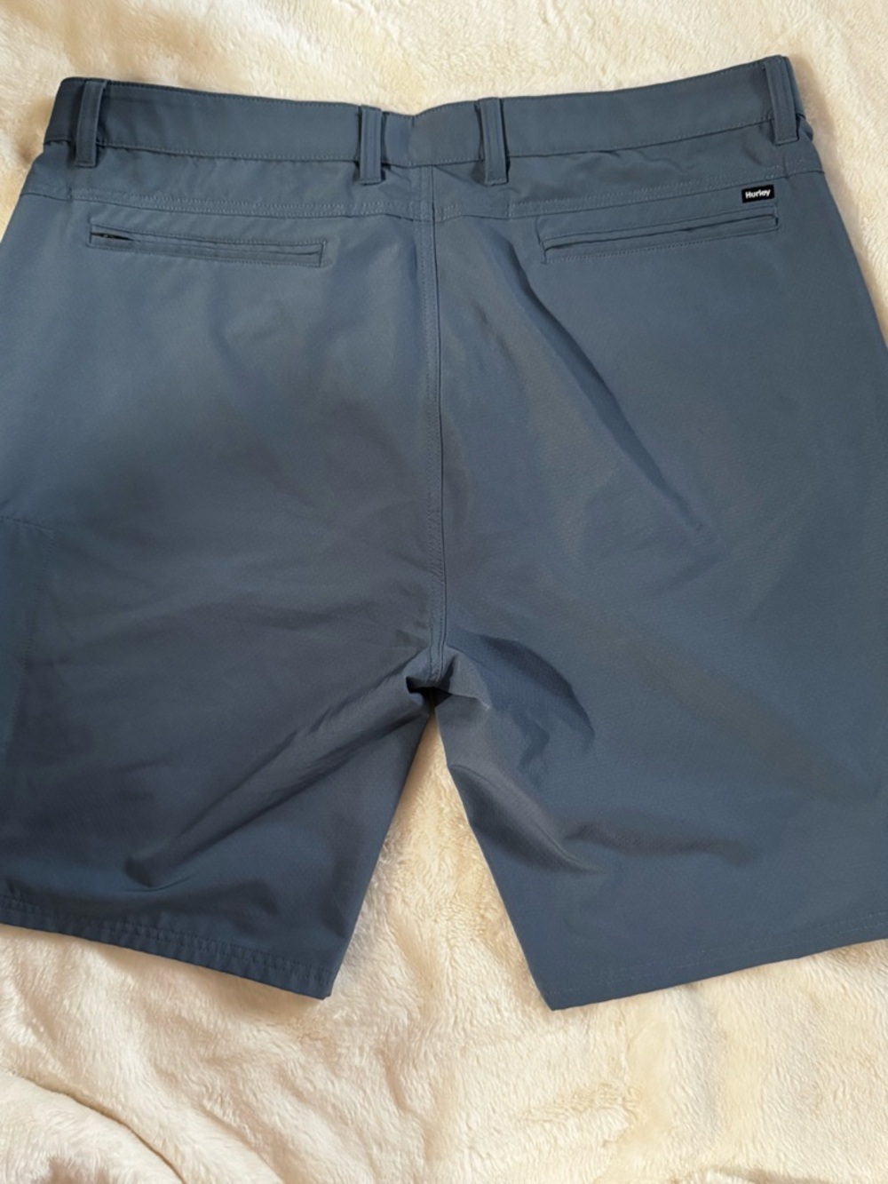 Hurley Men's Flat-Front Shorts in Slate Gray-Blue